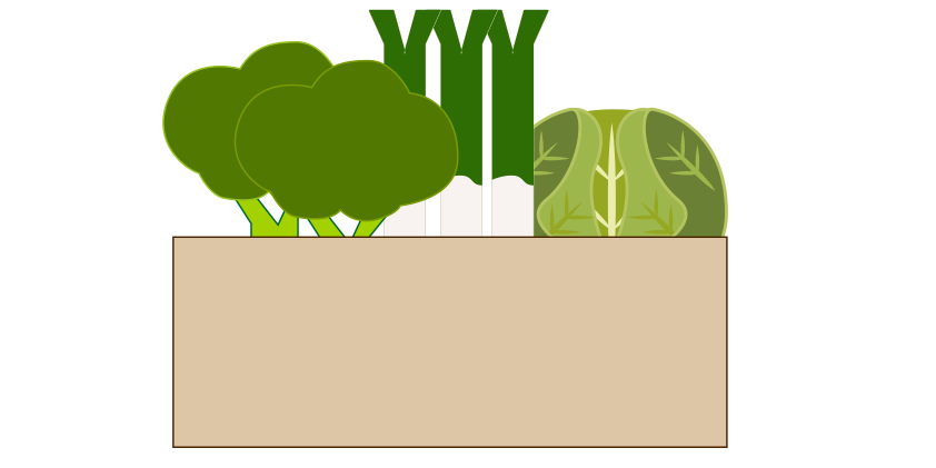 Boîte de légumes variés<br>(boîte de 4,5 kg)